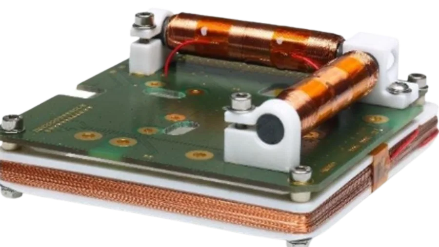 Magnetorquer assembly with electromagnetic coils