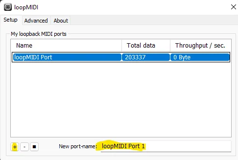 Virtual MIDI port — project illustration